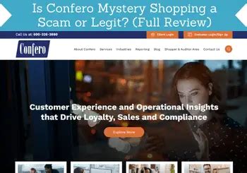 confero mystery shopper.